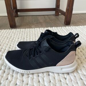 Adidas Women's Black and Gold Sneakers